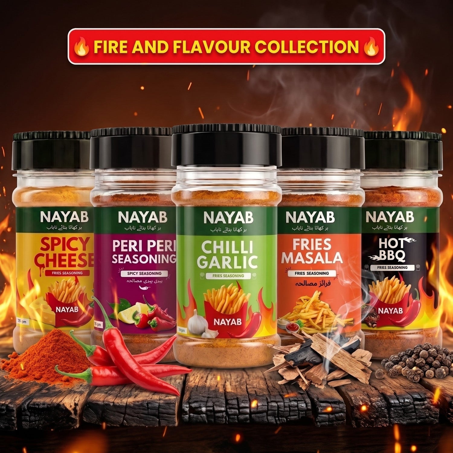 FIRE & FLAVOR - Bold, fiery NAYAB spice blends